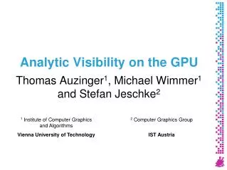 Analytic Visibility on the GPU