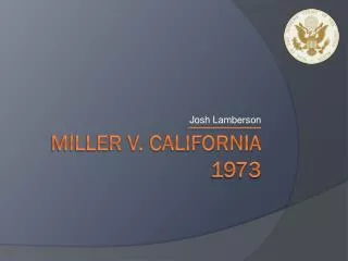 Miller v. California 1973