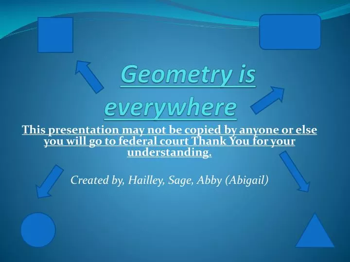 geometry is everywhere