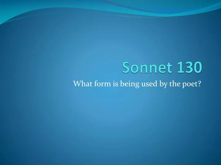 sonnet 130
