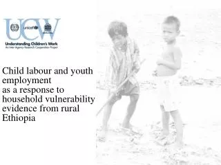 Child labour and youth employment