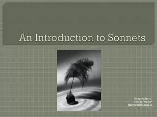 An Introduction to Sonnets