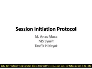 session initiation protocol