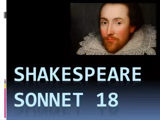 Shakespeare SONNET 18