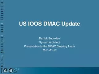 US IOOS DMAC Update