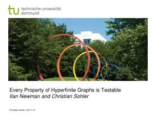 Every Property of Hyperfinite Graphs is Testable Ilan Newman and Christian Sohler