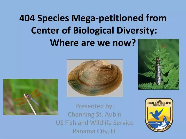 404 species mega petitioned from center of biological diversity where are we now
