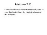 Matthew 7:12 - slide 1