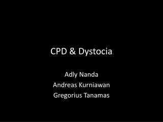 CPD &amp; Dystocia