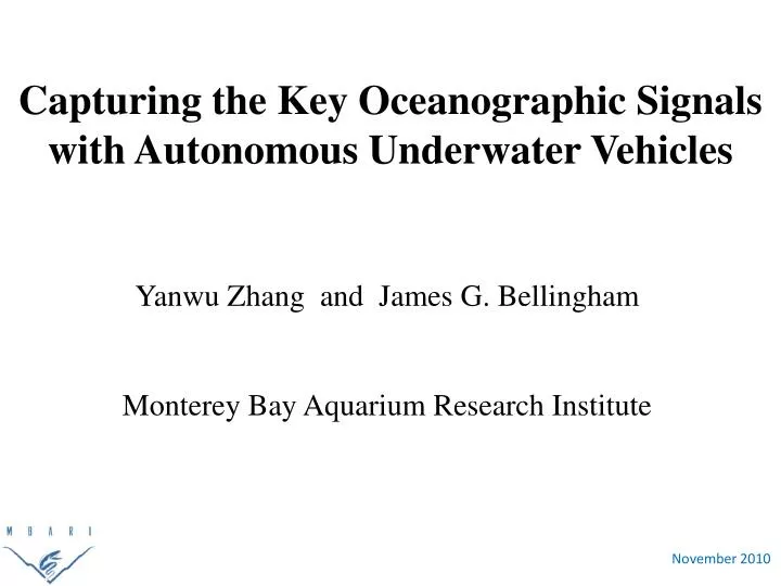 capturing the key oceanographic signals with autonomous underwater vehicles