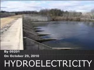 hydroelectricity