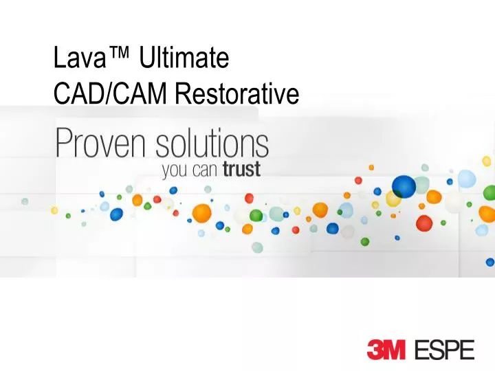 lava ultimate cad cam restorative