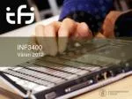 INF3400 - slide 1