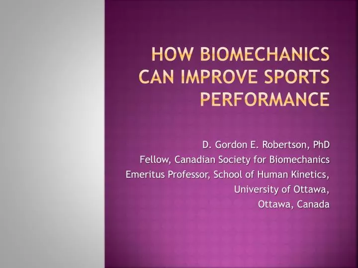 how biomechanics can improve sports performance