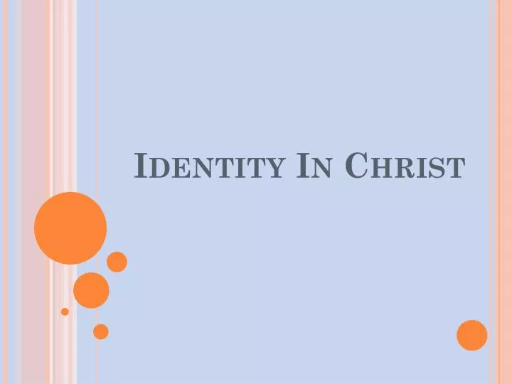 identity in christ