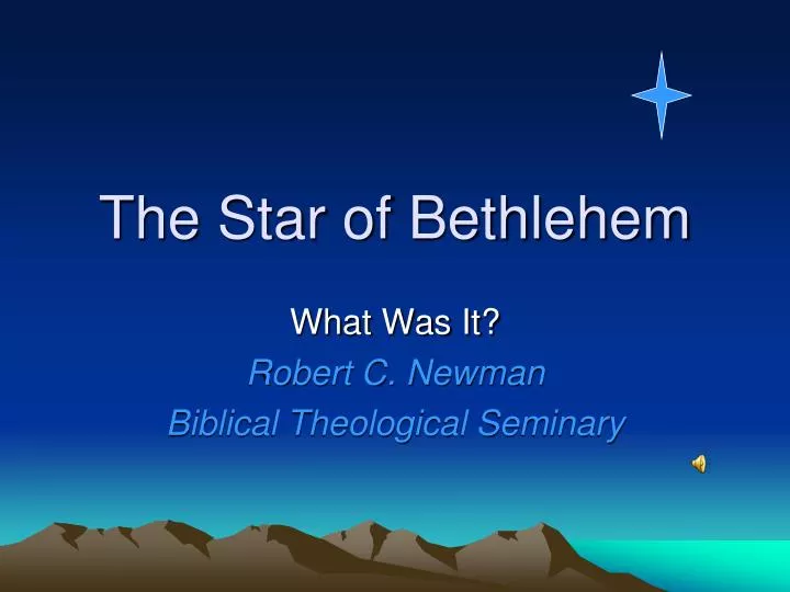 the star of bethlehem