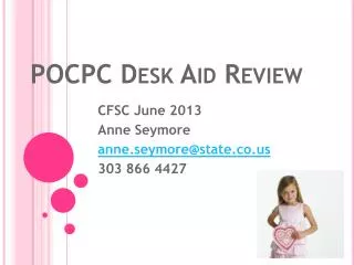 POCPC Desk Aid Review