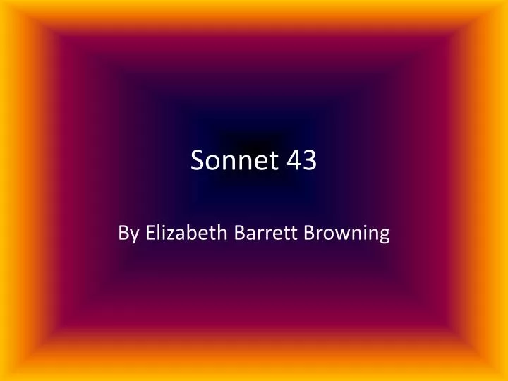 sonnet 43