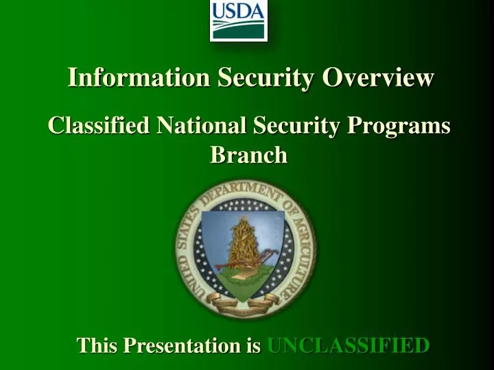 information security overview