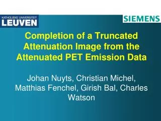 PET-MR: attenuation correction