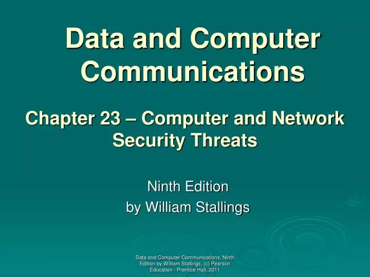 data and computer communications