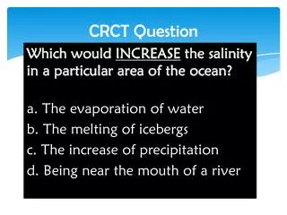 CRCT Question