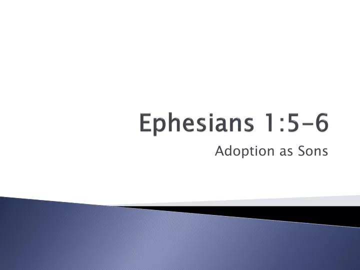ephesians 1 5 6
