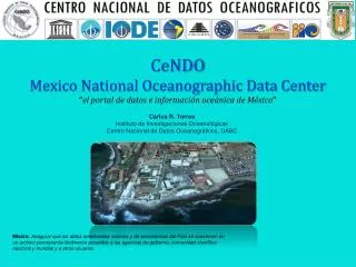 CeNDO Mexico National Oceanographic Data Center