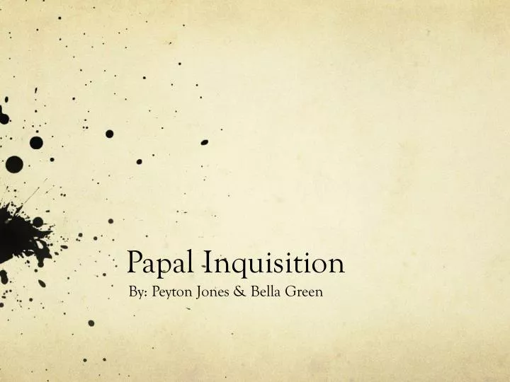 papal inquisition