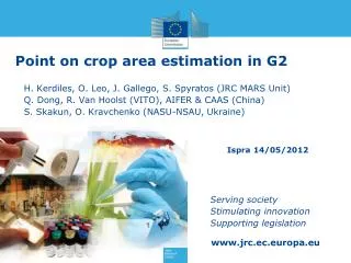 Point on crop area estimation in G2