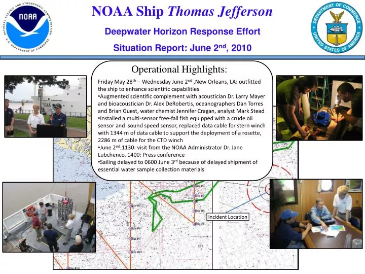 noaa ship thomas jefferson deepwater horizon response effort situation report june 2 nd 2010