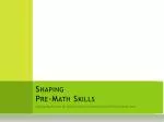 Shaping Pre-Math Skills - slide 1