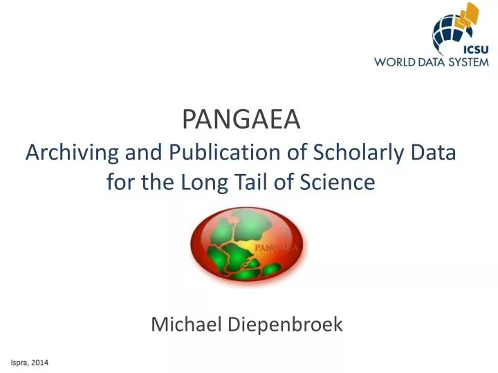 pangaea archiving and publication of scholarly data for the long tail of science