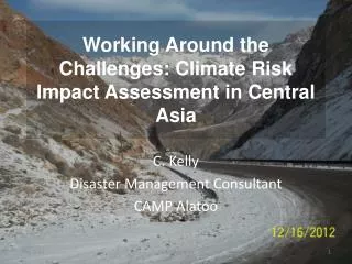 working around the challenges climate risk impact assessment in central asia