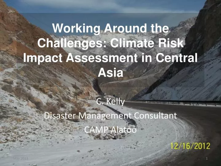 working around the challenges climate risk impact assessment in central asia