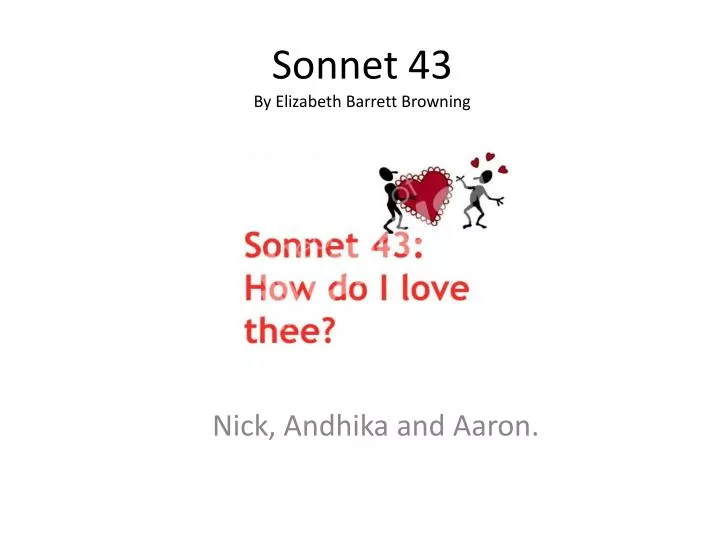 sonnet 43 by elizabeth barrett browning