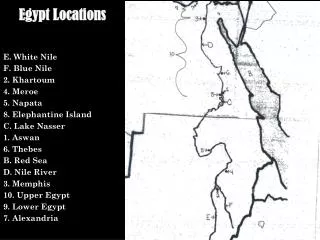 Egypt Locations