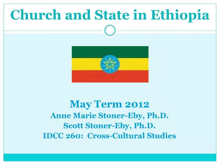 church and state in ethiopia