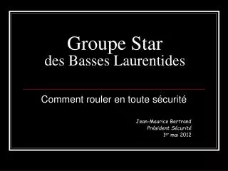 groupe star des basses laurentides