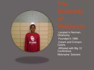 The University of Oklahoma