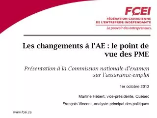 les changements l ae le point de vue des pme