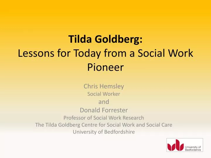 tilda goldberg lessons for today from a social work pioneer