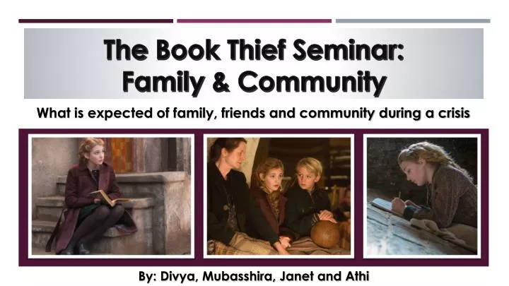 the book thief seminar family community