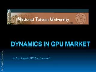 Dynamics in gpu market