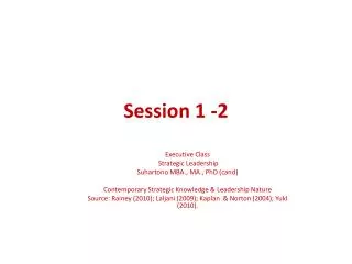 Session 1 -2