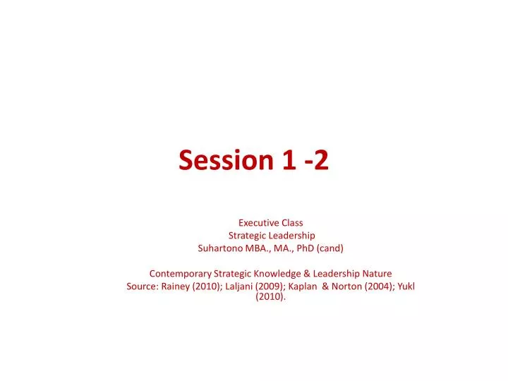 session 1 2
