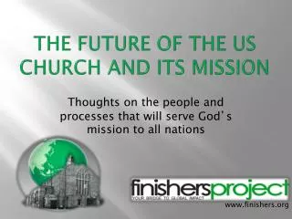 The Future of the US Church and Its Mission