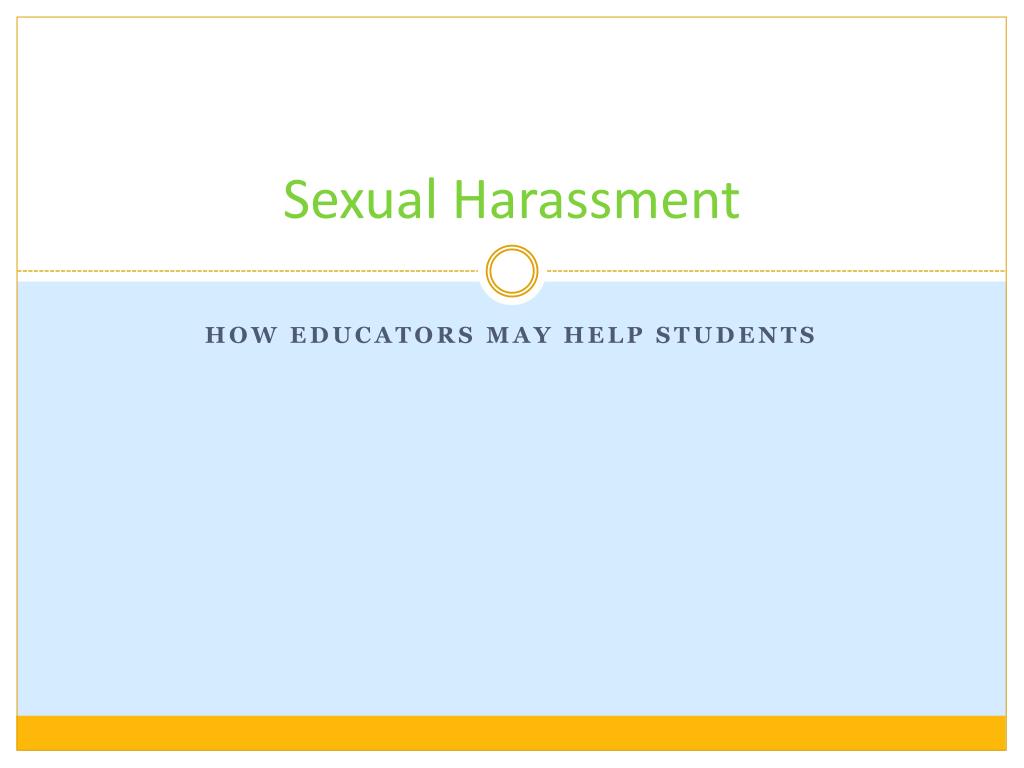 PPT - Sexual Harassment PowerPoint Presentation, free download - ID:1983268