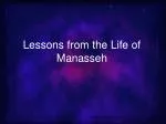 Lessons from the Life of Manasseh