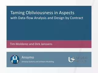 Taming Obliviousness in Aspects with Data-flow Analysis and Design by Contract